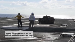 How GHWB Receives Supplies At Sea