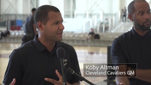 Cleveland Cavaliers Visit Wright-Patterson AFB