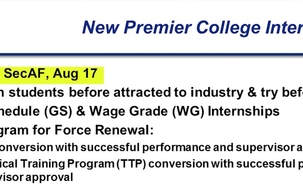 Force Renewal (PAQ and PCIP) - Logistics Career Field Team