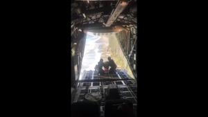 Coast Guard Air Station Kodiak drops supplies to survivor 127 miles east southeast of Cordova, Alaska