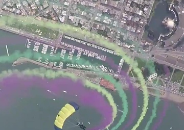 U.S. Navy Parachute Team Perform at San Francisco Fleet Week