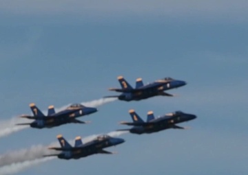 Navy Flight Demonstration Squadron, the Blue Angels, Perform during San Francisco Fleet Week (SFFW) 2018