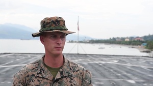 KAMANDAG 2, Interview with 1stLt Ross Ochs, AAV platoon commander for BLT 2/5, aboard USS Ashland
