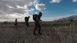 U.S. Army Civil Affairs Soldiers March in the Bataan Memorial Death March