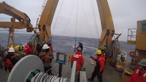 Time Lapse video of USCGC Healy Science Deployment