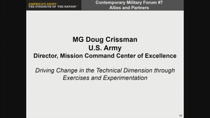 AUSA 2018 CMF #7: Working Towards Interoperability in a New Era of Nation-State Conflict