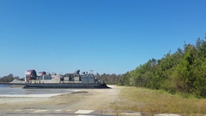 LCACs, LAVs and HMMWVs onload and offload of Onslow Beach for TCAT
