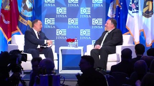 Secretary of State Michael R. Pompeo delivers remarks at the JINSA’s 36th Annual Awards Dinner, in Washington, D.C.
