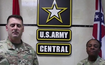 COL Kuth and CSM Reed-ASG Qatar- Army v. Navy Game Shout Outs-Watch Stadium