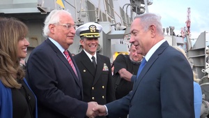 BRoll - Israeli PM Netanyahu visits USS Ross in Ashdod to celebrate Navy’s birthday