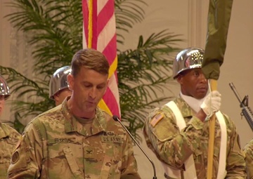 300th Sustainment Brigade Flag Casing Ceremony