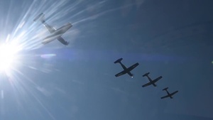 T6 Texan 4-ship Formation