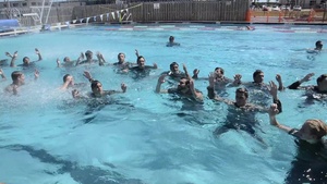 PJ's train University of Florida Men's Swim Team