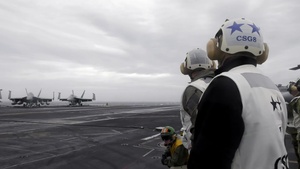 NATO Secretary General Stoltenburg and Supreme Allied Commander Gen. Scaparrotti Embark Aboard the USS Harry S. Truman