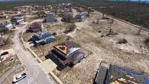 Tyndall Air Force Base View of Housing Following Hurricane Michael