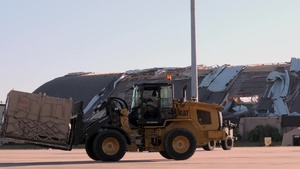 Supplies Arrive From the Sky at Tyndall Air Force Base
