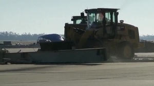 Engineers Clear Tyndall AFB Flight line of depris from Hurricane Michael (PRIME CUTS)