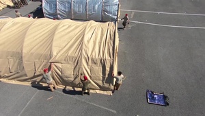 Airmen Construct Bare Base Tents on Tyndall Air Force Base