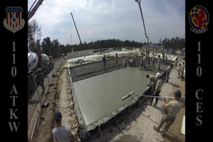 Time lapse of 110th Civil Engineer Squadron at Adazi Military Base, Latvia