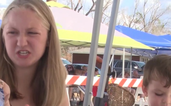 Warrick Family at a Lynn Haven FL Points of Distribution