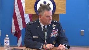 Lt. Gen. Brad Webb briefs at the NYFPC