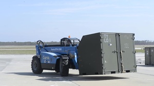 823rd Red Horse Squadron Cleans up Hangar damaged by Hurricane Michael