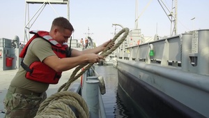 LCU-2027  Leaving Kuwait Naval Base