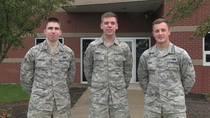 178th Wing members provide greeting for Ohio State Military Appreciation game