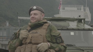 TRIDENT JUNCTURE 2018 - Italian Equipment Arriving in Norway in Andalsnes