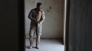 Iraqi Border Guard Force maneuvering in subterranean