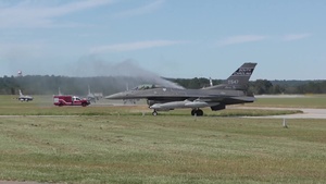 Swamp Fox F-16 Fighting Falcon Jet Pilots Return From Deployment