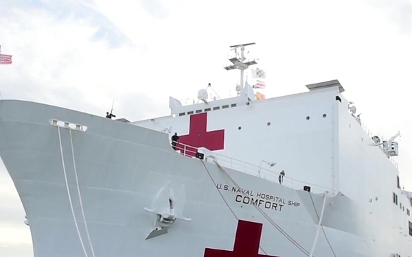 SOUTHCOM senior leaders discuss USNS Comfort mission