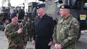 TRIDENT JUNCTURE 2018 - JFC Naples Commander Interview with JLSG Commander and Norwegian Base Commander input
