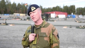 TRIDENT JUNCTURE 2018 - Rear Admiral (Lower Half) Runi Sommer, Head of the Norwegian Liaison to Joint Logistics Support Group and Sessvollmoen, Norway Base Commander, Interview