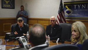 Vice President Mike Pence Visits Tyndall Air Force Base