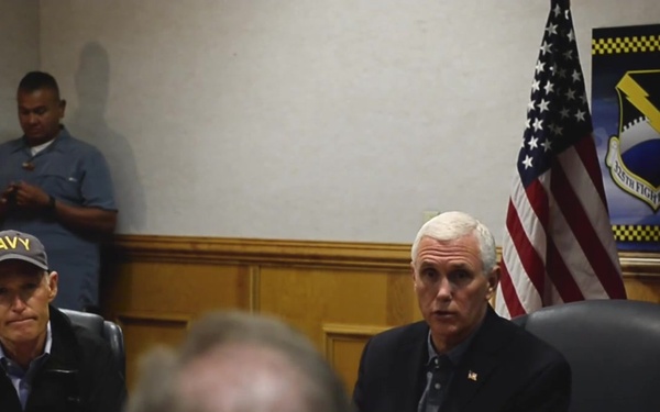 Vice President Mike Pence Visits Tyndall Air Force Base