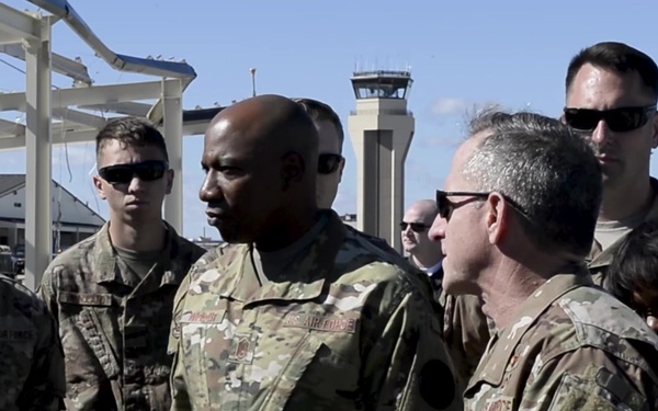 Air Force Leadership Visits Tyndall Air Force Base