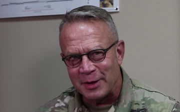 Command Sgt. Maj. Dennis Law gives USARCENTury shoutout