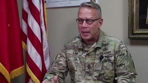 Command Sgt. Maj. Dennis Law Interview