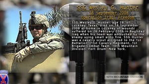 10th Mountain Division Honor the Fallen September
