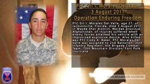 10th Mountain Division Honor the Fallen August