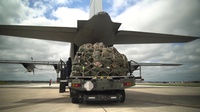 C-130 Airlifts Soldiers to San Antonio