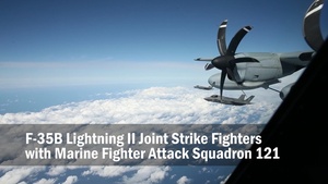 F-35B Lightning II Joint Strike Fighters Refuel