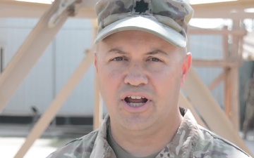 Lt. Col. Angelo Catalano gives a shout out to the Pittsburgh Steelers