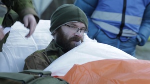 TRIDENT JUNCTURE 2018 - Norwegian and US forces train with Norwegian civilian health workers during a training exercise
