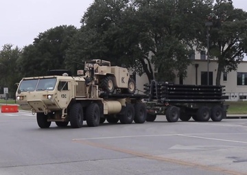 1st Cavalry Division Troopers begin convoy from Fort Sam Houston