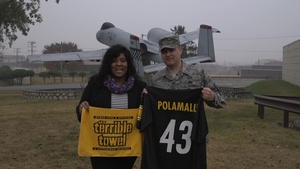 MSgt White & Mrs. Barber-White - Pittsburgh Steelers NFL Shout-out