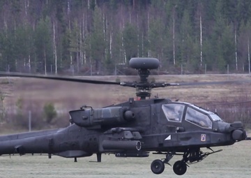 B-Roll: 12th CAB AH-64 Apaches Support Trident Juncture 18