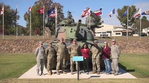 Arkansas National Guard shout out to the University of Arkansas Razorbacks