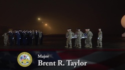 Army Maj. Brent R. Taylor - Dignified Transfer - Dover Air Force Base, Del.